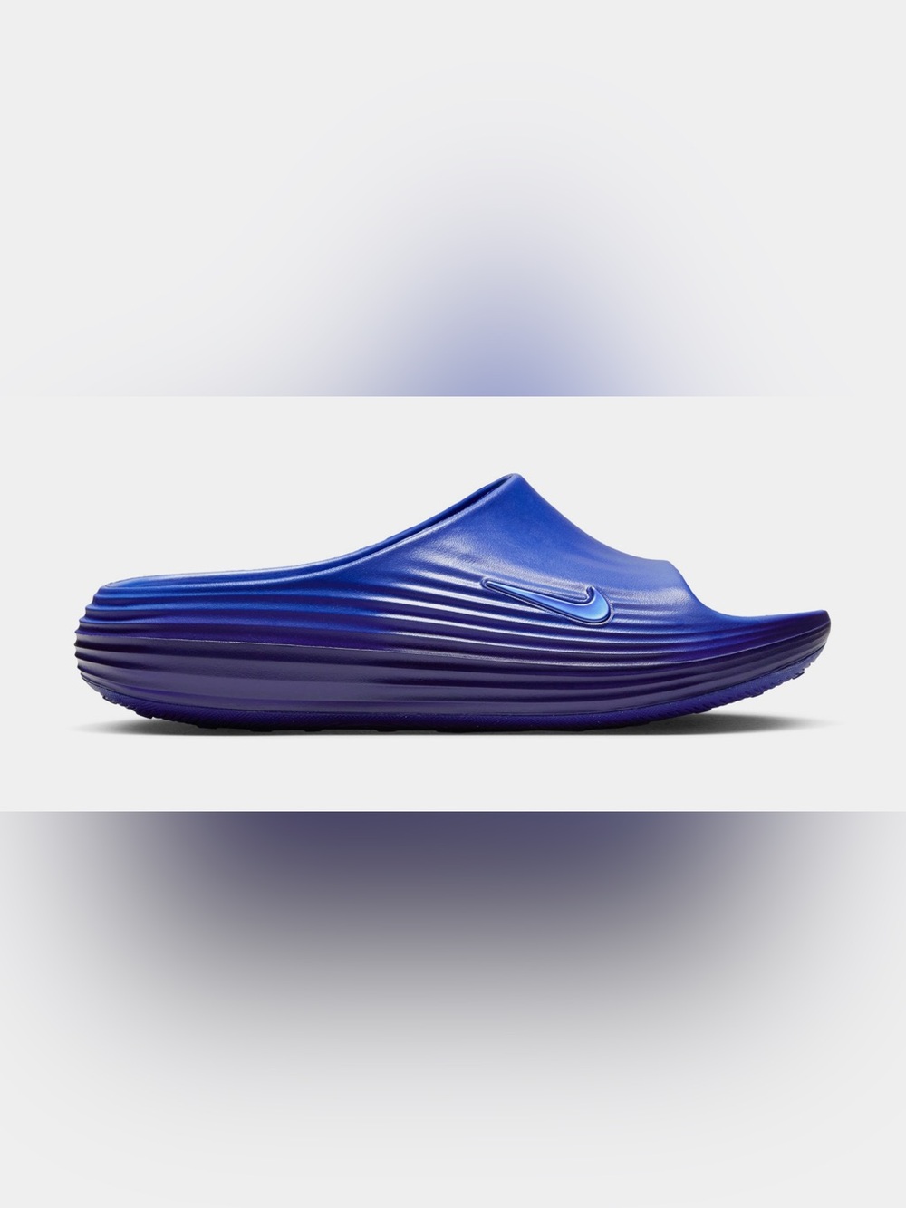 Nike ReactX Rejuven8 Gradient Slide in Blue and Purple